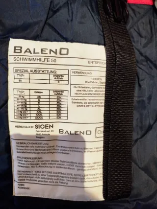 Chaqueta Flotante Baleno 50N XXL