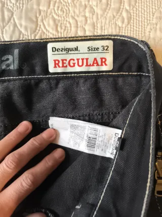 Pantalón Vaquero Desigual Negro Hombre Nuevo