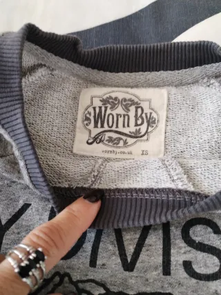 Sudadera mujer Joy Division Unknown Pleasures Gris