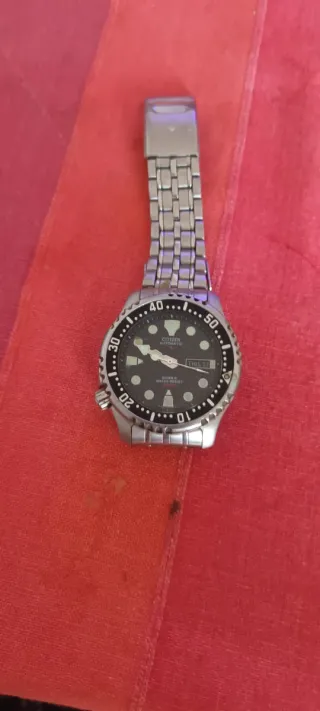 Reloj Citizen Automático Hombre Negro/Plata