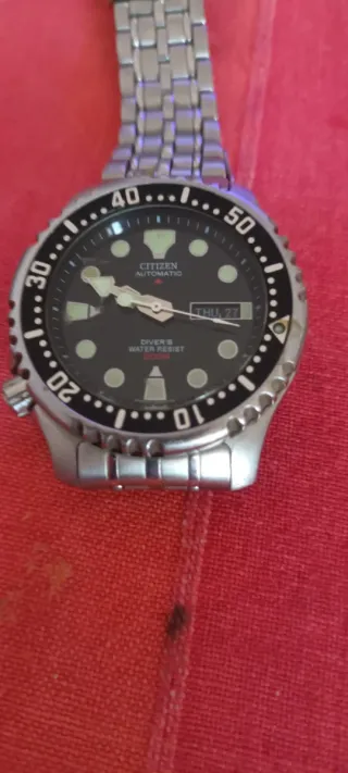 Reloj Citizen Automático Hombre Negro/Plata