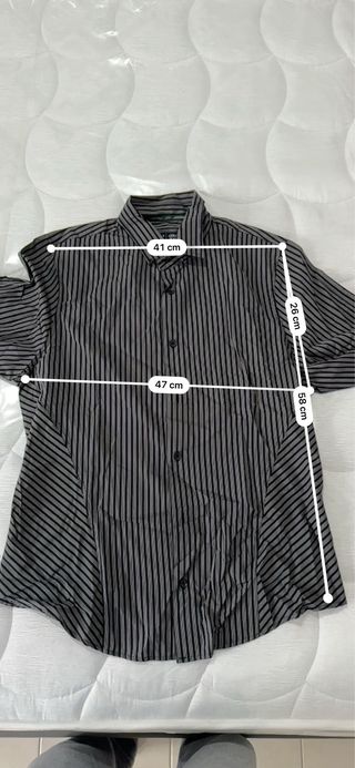 Camicia Armani Jeans a righe grigie