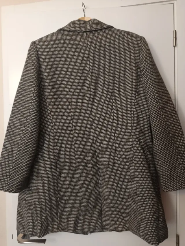 Abrigo lana pata de gallo