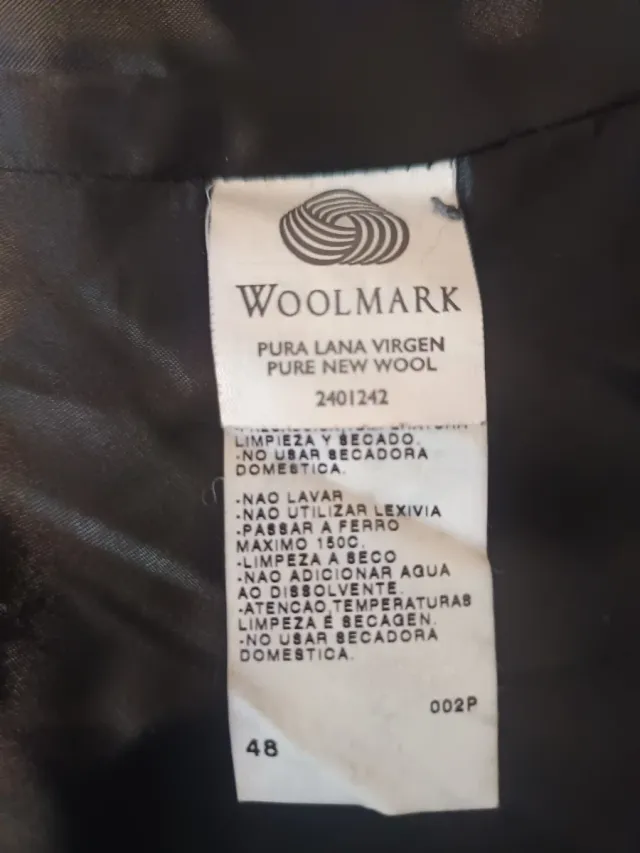 Abrigo lana pata de gallo