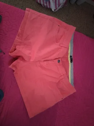 Pantalón corto mujer rosa talla 44