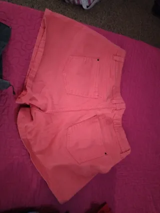 Pantalón corto mujer rosa talla 44