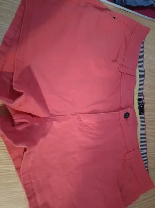 Pantalón corto mujer rosa talla 44