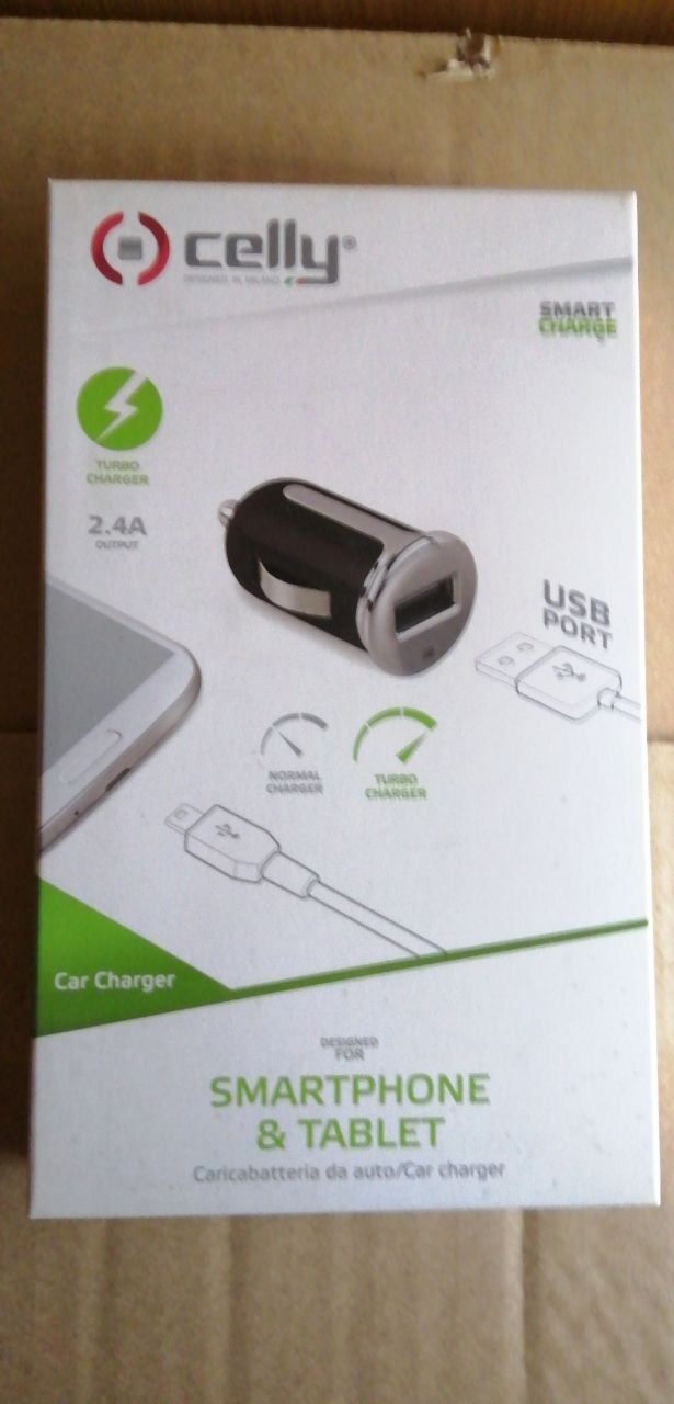 Celly Caricabatterie Auto USB 2.4A universale