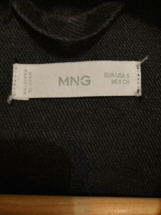 Cazadora vaquera Mango negra Talla S