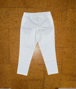 Pantalón Chino Massimo Dutti Blanco Talla 40