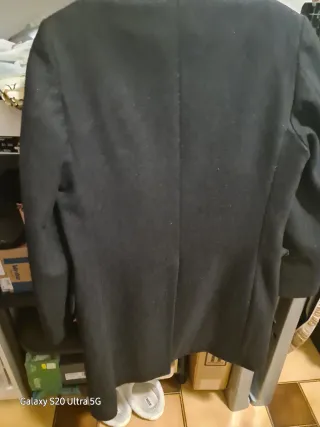 Cappotto uomo lungo 80% lana grigio scuro Bltb