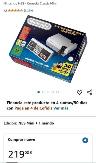 Consola Classic Mini Nintendo