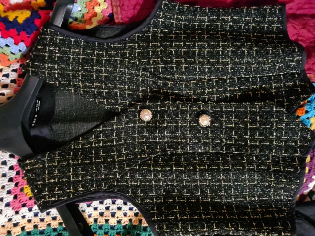 Gilet SHEIN donna nero/oro taglia M