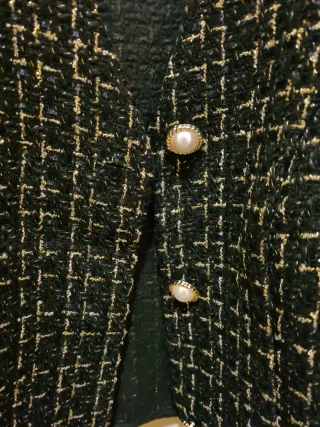 Gilet SHEIN donna nero/oro taglia M