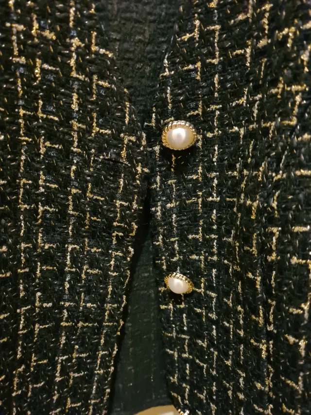 Gilet SHEIN donna nero/oro taglia M