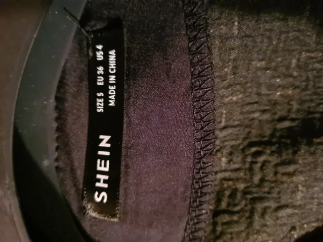 Gilet SHEIN donna nero/oro taglia M