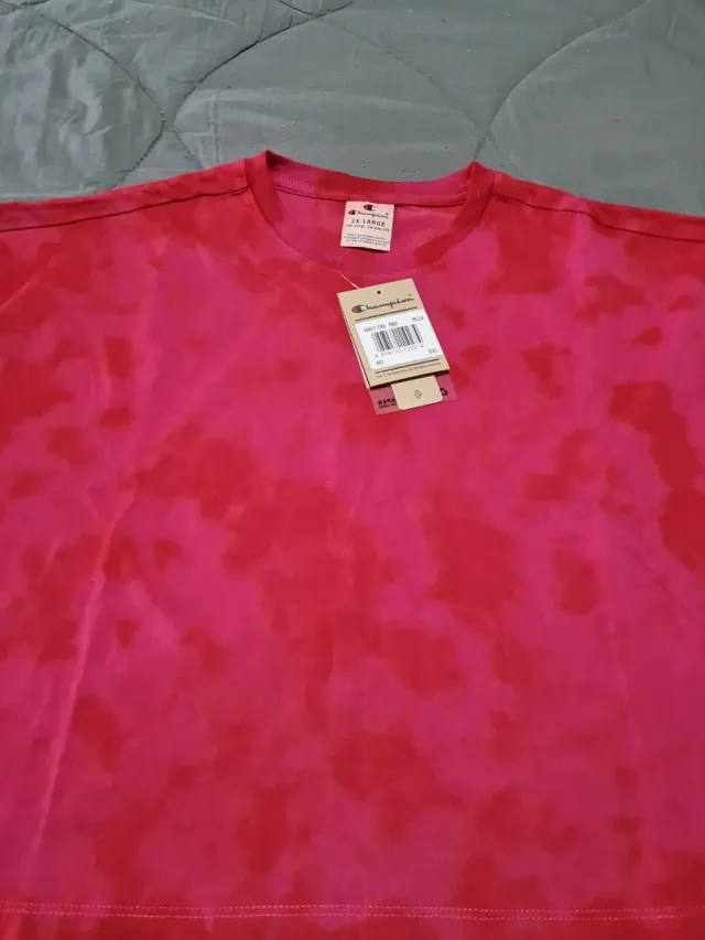 Camiseta Champion Tie-Dye Rosa Talla M
