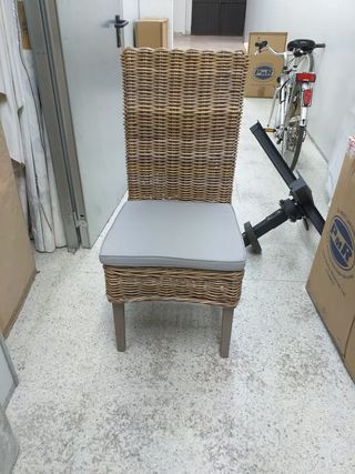 Comedor madera y teca 6 sillas