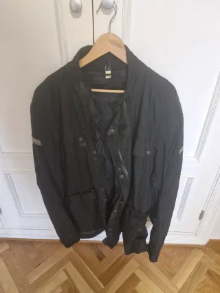 Chaqueta negra moto Hebo XL
