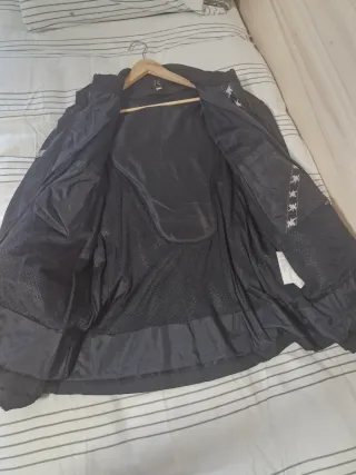 Chaqueta negra moto Hebo XL
