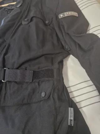 Chaqueta negra moto Hebo XL