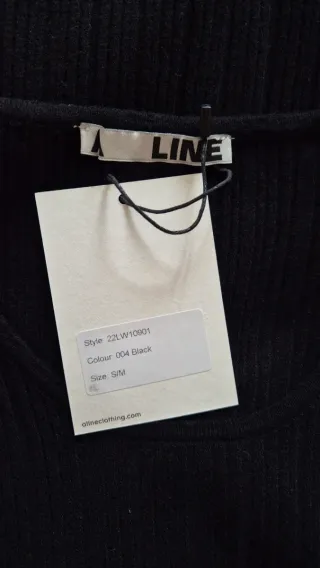 Camisola malha justa preta A Line S/M