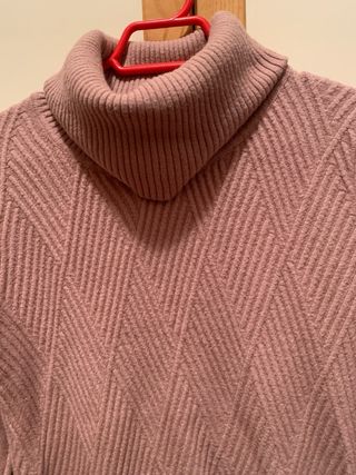 Jersey rosa cuello alto talla M