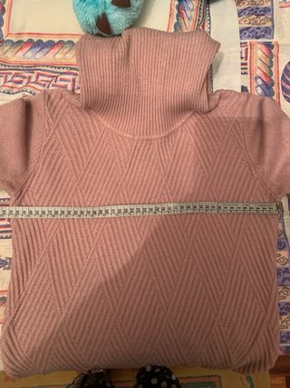 Jersey rosa cuello alto talla M
