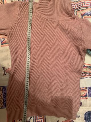 Jersey rosa cuello alto talla M