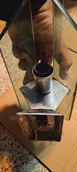 Applique Veca Design Anni '70 Vetro Metallo