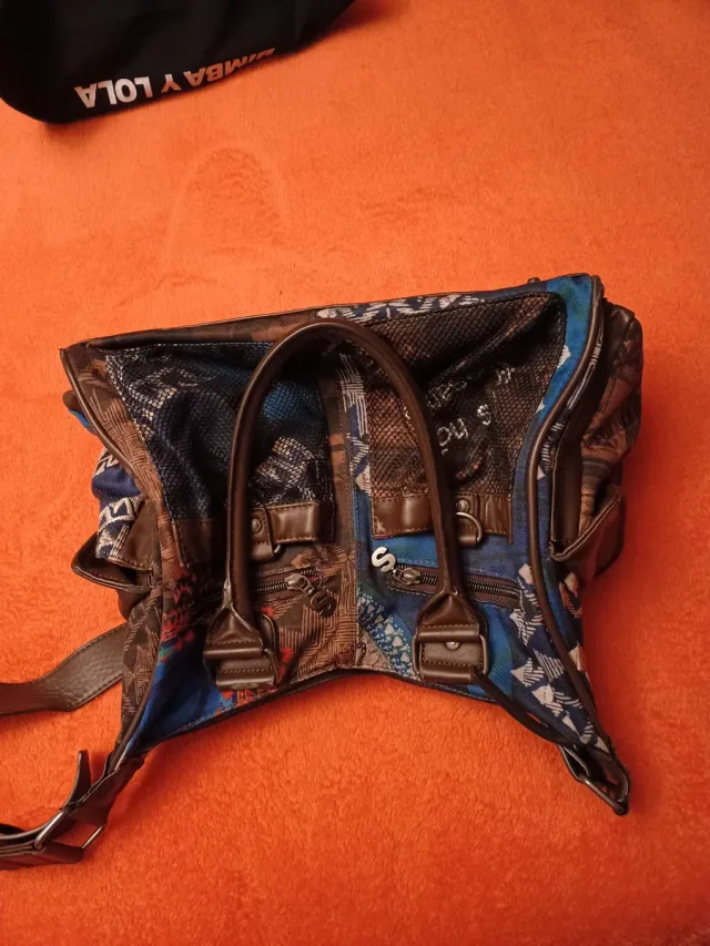 Bolso Desigual Azul y Marrón