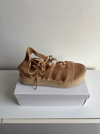 Sandalias Chic Vision verano beige Mujer