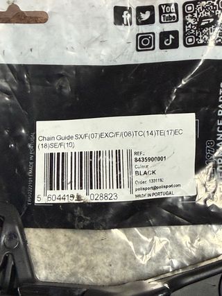 Guía Cadena Polisport Negro Nuevo