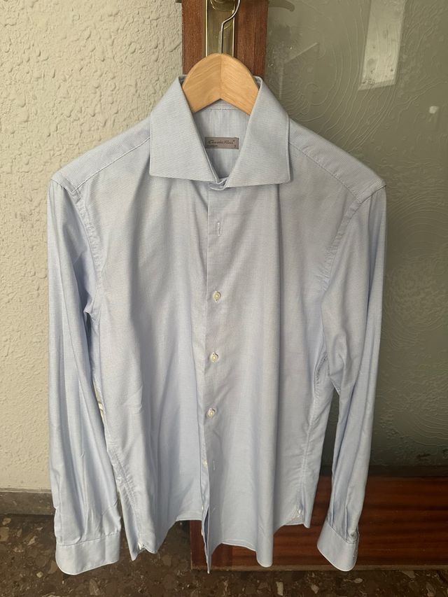 Camisa Emidio Tucci Azul Tamanho M