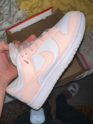 Nike Dunk Low Rosa y Blanco Originales
