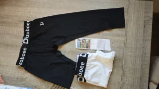 Mallas 3/4 Dizobooee Blanco y Negro