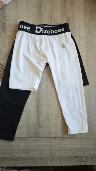 Mallas 3/4 Dizobooee Blanco y Negro