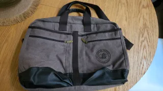 Bolso loneta marrón chocolate