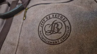 Bolso loneta marrón chocolate