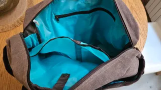 Bolso loneta marrón chocolate