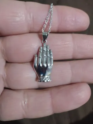 Colgante Mano de Buda Plata Ley S925