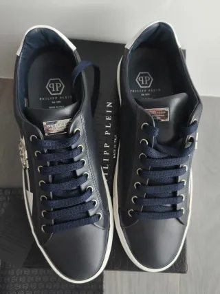 Zapatillas Philipp Plein Azul y Plata