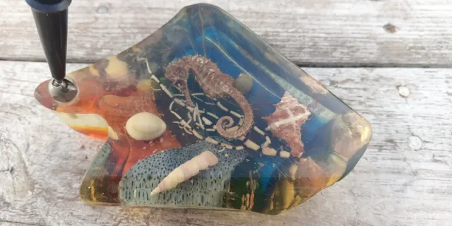 Agata con bolígrafo antiguo