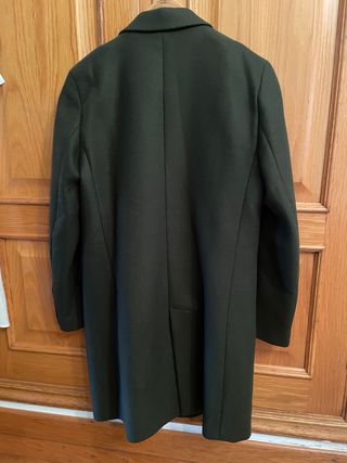 Abrigo Zara verde oscuro