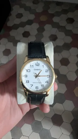 Reloj Casio Elegante Dorado y Negro