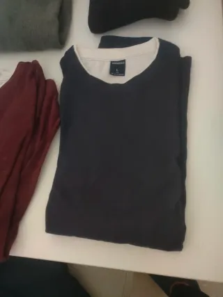 Camiseta Springfield Manga Larga Negra Talla L