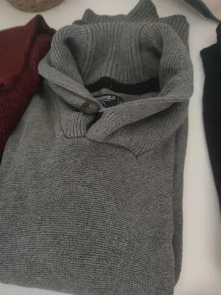 Camiseta Springfield Manga Larga Negra Talla L