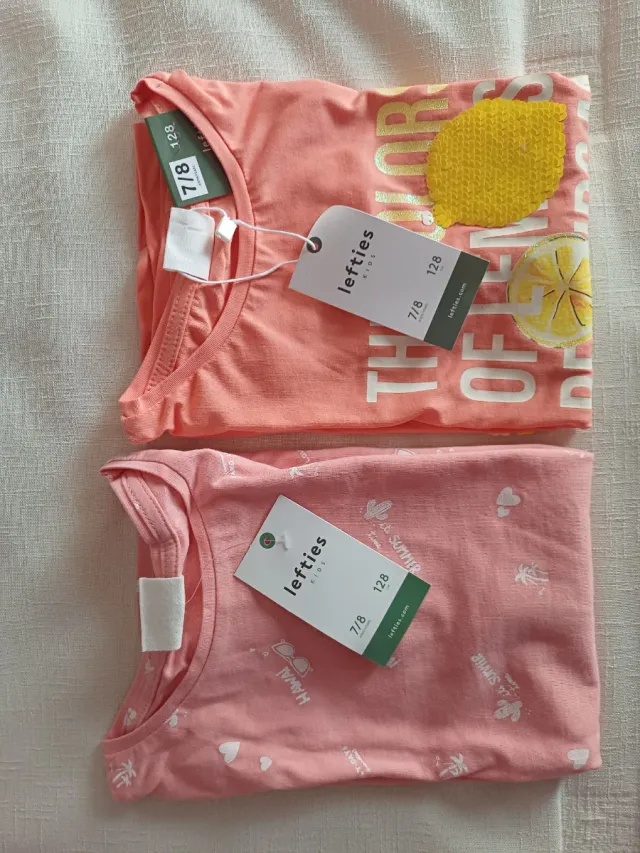 Pack 2 camisetas niña Lefties sin estrenar