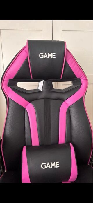 Sedia Gaming Nera e Rosa