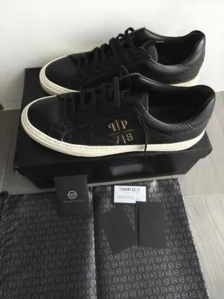 Zapatillas Philipp Plein Negras Piel
